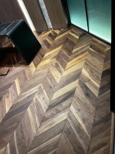 Engineered wood chevron