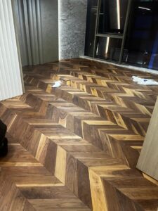 Engineered wood chevron
